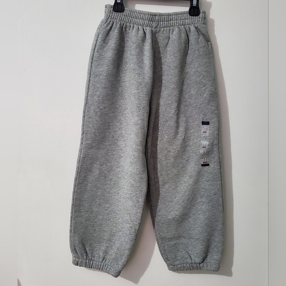 The Children Place toddler solid gray fleece Joggers pants. NWT